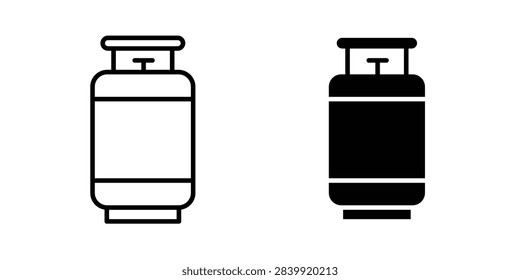 LPG cylinder icon editable elements group