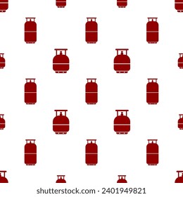 Lpg Cylinder Icon Seamless Pattern, Liquefied Petroleum Gas Cylinder Icon Vector Art Illustration