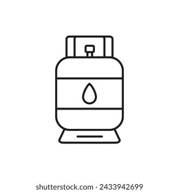 LPG cylinder icon, template for graphic and web design. vector illustration