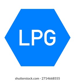 GPL e hexágono na cor branca