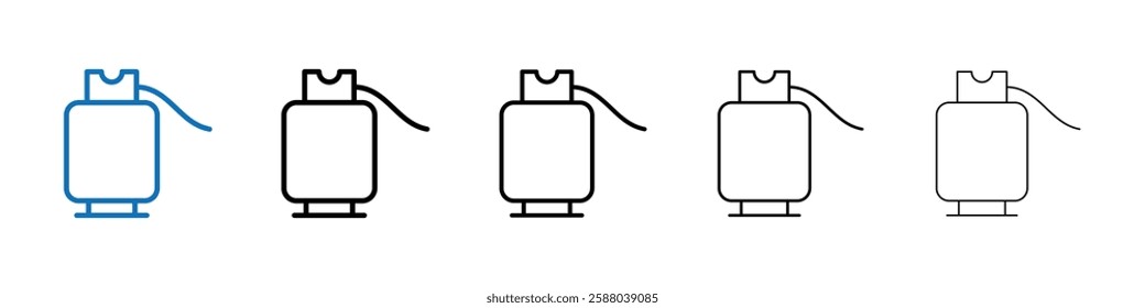 LPG icon Outline vector logo for web ui