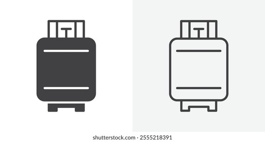 LPG icon. outlined vector style.
