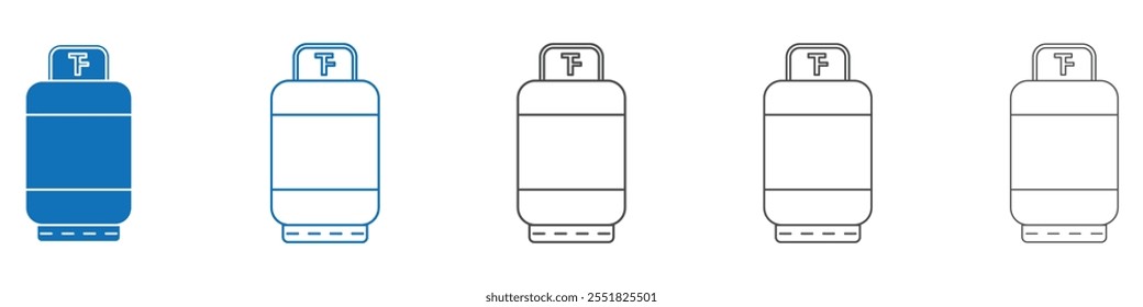 LPG icon vector set collection for web