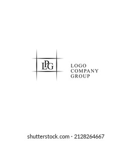 
Diseño del logotipo de las letras del GLP. Logo de la industria del gas
