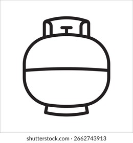 LPG stock icon outline vector