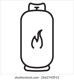 Vector de contorno de icono de stock de GLP