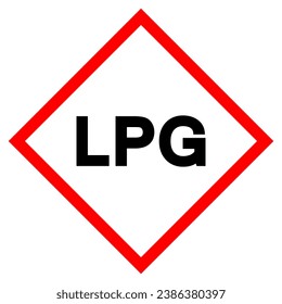 Signo de símbolo de GLP ,Ilustración vectorial, aislamiento en la etiqueta de fondo blanco .EPS10 