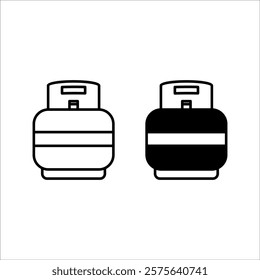 LPG tank, gas cylinder icon,with white background