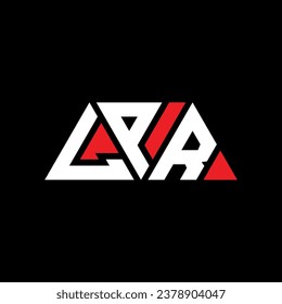 LPR triangle letter logo design with triangle shape. LPR triangle logo design monogram. LPR triangle vector logo template with red color. LPR triangular logo Simple, Elegant, and Luxurious design.
