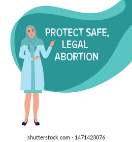 LProtect safe, legal abortion. The concept of women's rights. Protest against prohibition of abortionegal abortion