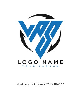 Vektor-Bild des LPS-Buchstabens, Initial-Logo-Designvorlage