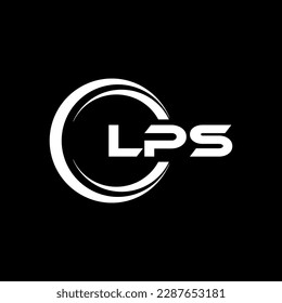 LPS letter logo design in illustration. Vector logo, calligraphy designs for logo, Poster, Invitation, etc.