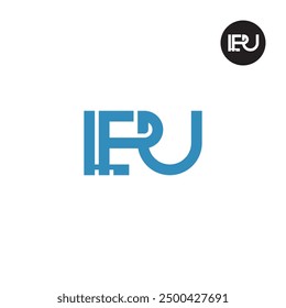 Diseño de monograma de letra de logotipo de LPU