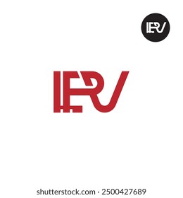 Diseño de monograma de letra de logotipo LPV