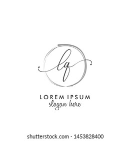LQ Initial beauty monogram logo vector