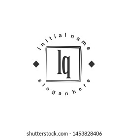 LQ Initial beauty monogram logo vector