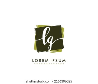 LQ Logo inicial de belleza vector
