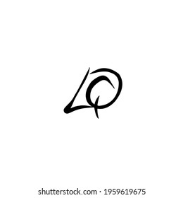 LQ initial handwritten logo for identity