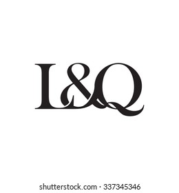L&Q Initial logo. Ampersand monogram logo