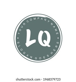 LQ Initial logo Branding Brush wedding business