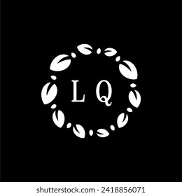 LQ Initials Letter Nature Logo Vektorgrafiken und Grafiken
