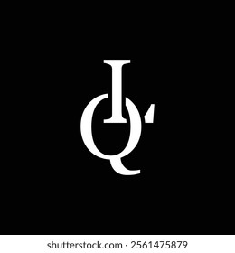 LQ letter logo concept isolated on white background. LQ Logo