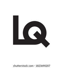 LQ letter logo design vector