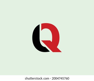 plantilla vectorial de diseño de logotipo de letras LQ