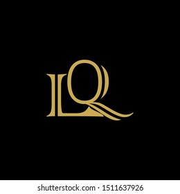 LQ Letter monogram with abstrac concept style design