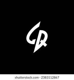LQ monogram esport logo design with cool shape concept in vector