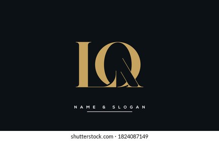 LQ, QL Abstract Logo Monogram Template vector