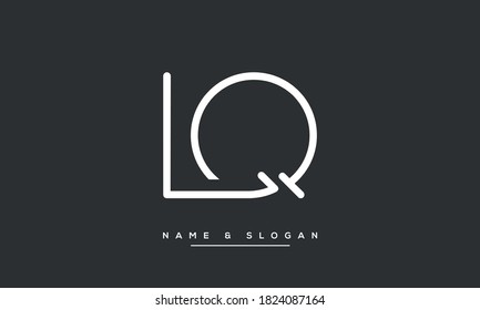 LQ, QL Abstrakte Logo Monogram Template Vektor