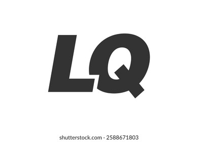 LQ Techno Editable Font Logo For Corporate Branding. Bold, Futuristic Design With Unique Typographic Ideas. Minimal Custom Type And Dynamic Letter Variations For Promotion, Printing, And Book Titles