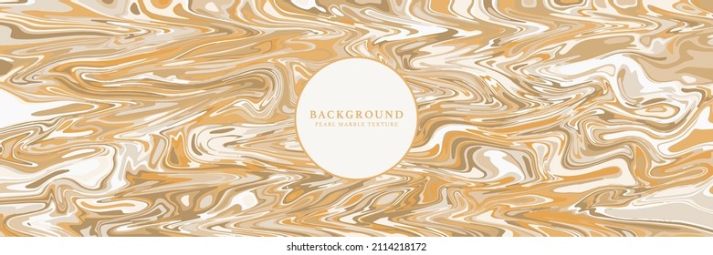 Lquid beige marble modern vector background.