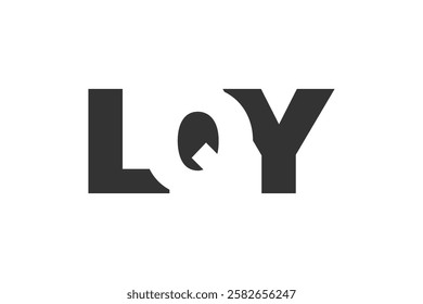 LQY logo design. Initial letter L Q Y bold font style for tech startups, consulting, corporate branding. Creative company name, headlines typography identity, trendy logotype. Vector illustration.