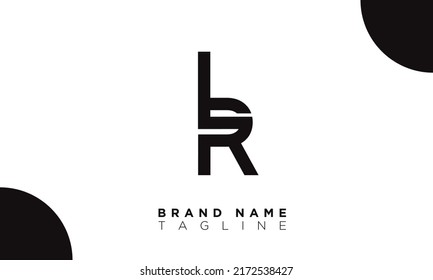 LR Alphabet letters Initials Monogram logo RL, L and R