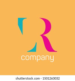 LR company logo design. onogram letters L and R.