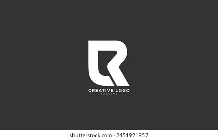 LR CR Abstract initial monogram letter alphabet logo design