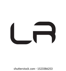 LR initial letter logo template vector icon design