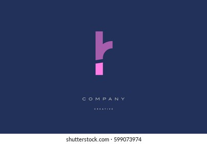 lr l r  pink blue pastel modern abstract alphabet company logo design vector icon template 
