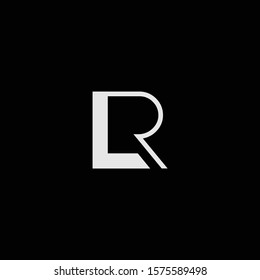 LR letter designs for logo and icons
