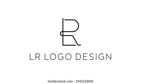 LR letter designs for logo and icons. vector logo with the initials "RL"