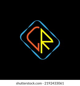 LR Letter Logo Design Colors. Creative Modern Letters Vector Icon Logo Illustration.