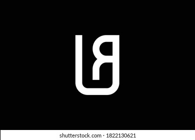 LR letter logo design on luxury background. RL monogram initials letter logo concept. LR icon design. RL elegant and Professional white color letter icon design on black background. RL LR R L