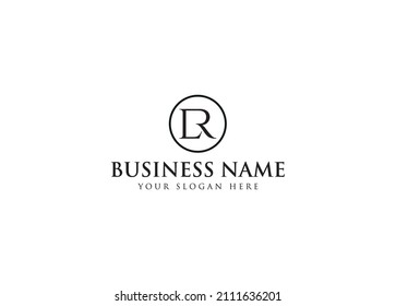 LR Letter Logo Design Template