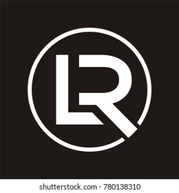 LR logo initial letter design template vector illustration