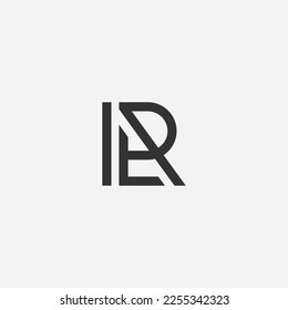 LR logo vector icon illustration