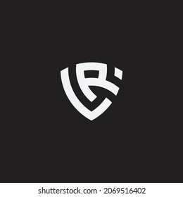 Modelo de logotipo de diseño de monograma LR, logotipo creativo.