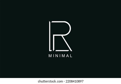 LR or RL Abstract initial monogram letter alphabet logo