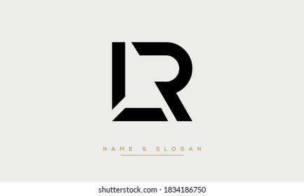 LR, RL Abstract Letters logo Monogram